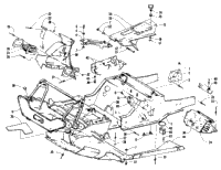 Front Frame,Belly Pan,And Footrest Assembly