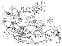 Front Frame, Belly Pan And Footrest Assembly