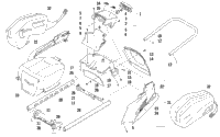 Rear Bumper, Rack Rail, Snowflap, And Taillight Assembly