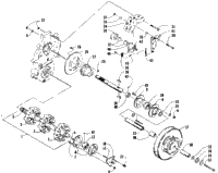 Drive Train Shafts And Brake Assemblies