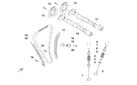 Camshaft, Chain, And Valve Assembly