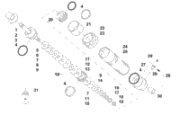Rear Suspension Front Arm Shock Absorber