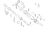 Rear Suspension Front Arm Shock Absorber