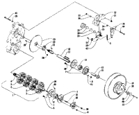 Drive Train Shafts And Brake Assemblies