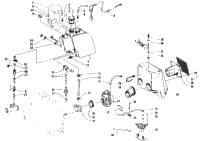 Oil Tank, Carburetor, Fuel Pump, And Silencer