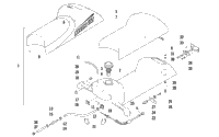 Gas Tank, Seat, And Taillight Assembly