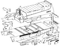 Tunnel, Gas Tank, And Seat
