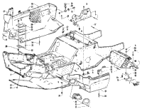 Front Frame, Belly Pan And Footrest Assembly