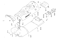 Gas Tank, Seat, And Taillight Assembly