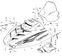 Hood And Windshield Assembly