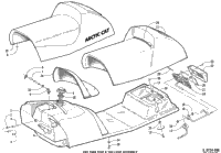 Gas Tank, Seat, And Taillight Assembly