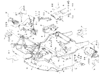 Front Frame, Belly Pan, And Footrest Assembly