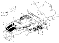 Hood And Windshield Assembly