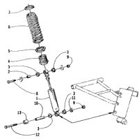 Shock Absorber And Sway Bar Assembly