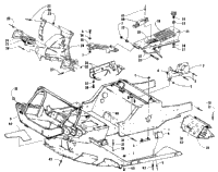 Front Frame, Belly Pan And Footrest Assembly