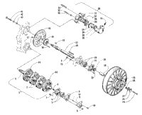 Drive Train Shafts And Brake Assemblies