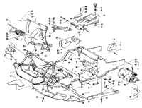 Front Frame, Belly Pan And Footrest Assembly