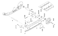 Slide Rail, Idler Wheels, And Track Assembly