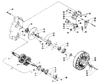 Drive Train Shafts And Brake Assemblies