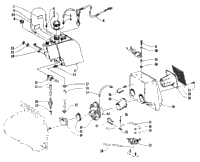 Oil Tank, Carburetor, Fuel Pump, And Silencer