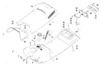 Gas Tank, Seat, And Taillight Assembly