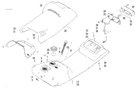 Gas Tank, Seat, And Taillight Assembly