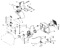 Oil Tank, Carburetor, Fuel Pump, And Silencer