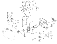 Oil Tank, Carburetor, Fuel Pump, And Silencer