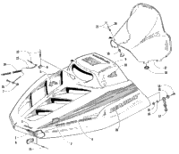 Hood And Windshield Assembly