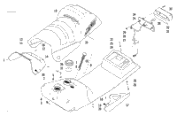 Gas Tank, Seat, And Taillight Assembly