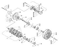 Drive Train Shafts And Brake Assemblies