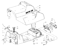 Gas Tank, Seat, And Taillight Assembly