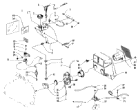 Oil Tank, Carburetor, Fuel Pump, And Silencer