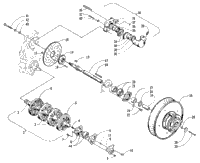 Drive Train Shafts And Brake Assemblies