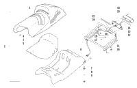 Seat, Rack, And Taillight Assembly