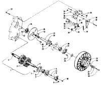 Drive Train Shafts And Brake Assemblies
