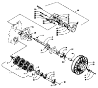Drive Train Shafts And Brake Assemblies