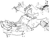 Front Frame, Footrest, And Belt Guard Assembly