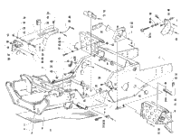 Front Frame, Footrest, And Guard Assembly