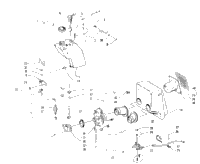 Oil Tank, Carburetor, Fuel Pump, And Silencer