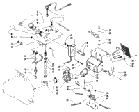 Oil Tank, Carburetor, Fuel Pump, And Silencer