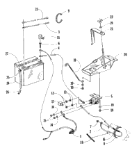 Battery, Solenoid, And Cables