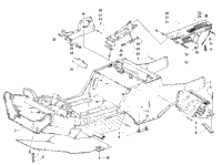 Front Frame, Footrest, And Belt Guard Assembly