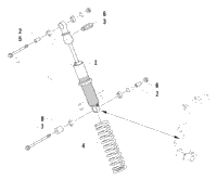 Front Suspension Shock Absorber Assembly