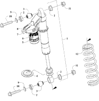 Front Suspension Shock Absorber Assembly
