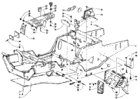 Front Frame, Footrest, And Guard Assemblies