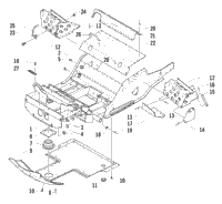 Front Frame And Footrest Assembly