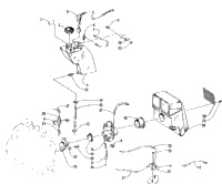 Oil Tank, Carburetor, Fuel Pump, And Silencer