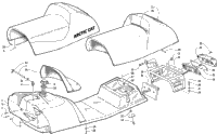Gas Tank, Rack, Seat, And Taillight Assembly