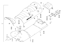 Gas Tank, Seat, And Taillight Assembly
